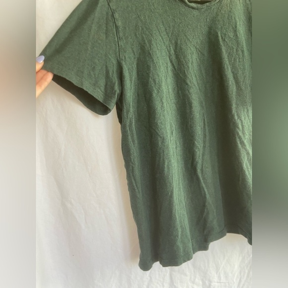 Everlane T Shirt 100% Cotton Crew Olive Green Short Sleeve Size Medium - Picture 10 of 10